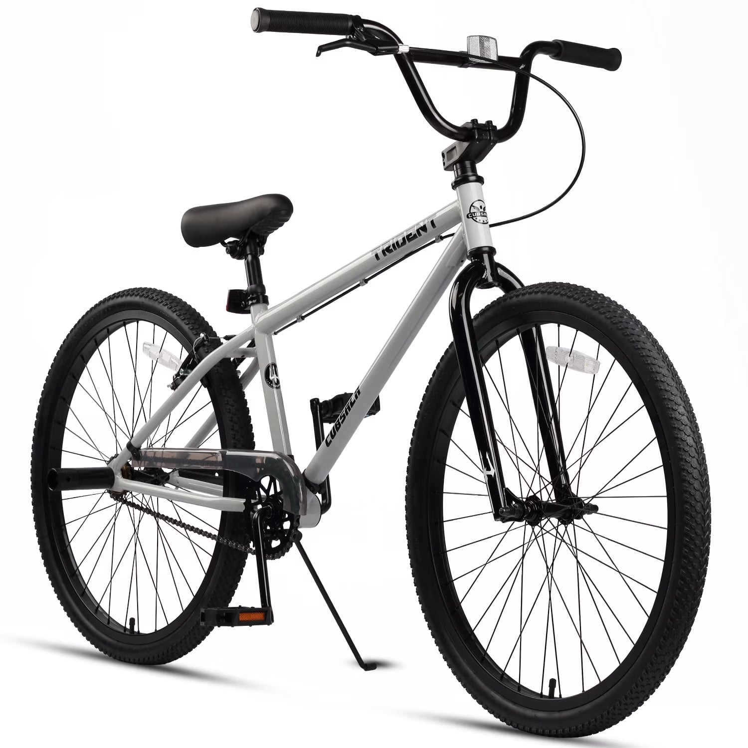 Cubsala 24 in BMX Race Bike Trident Bicycles Beginner - Level to Advanced Riders with 2 Pegs Trick Cycling and Professional Riding, Black
