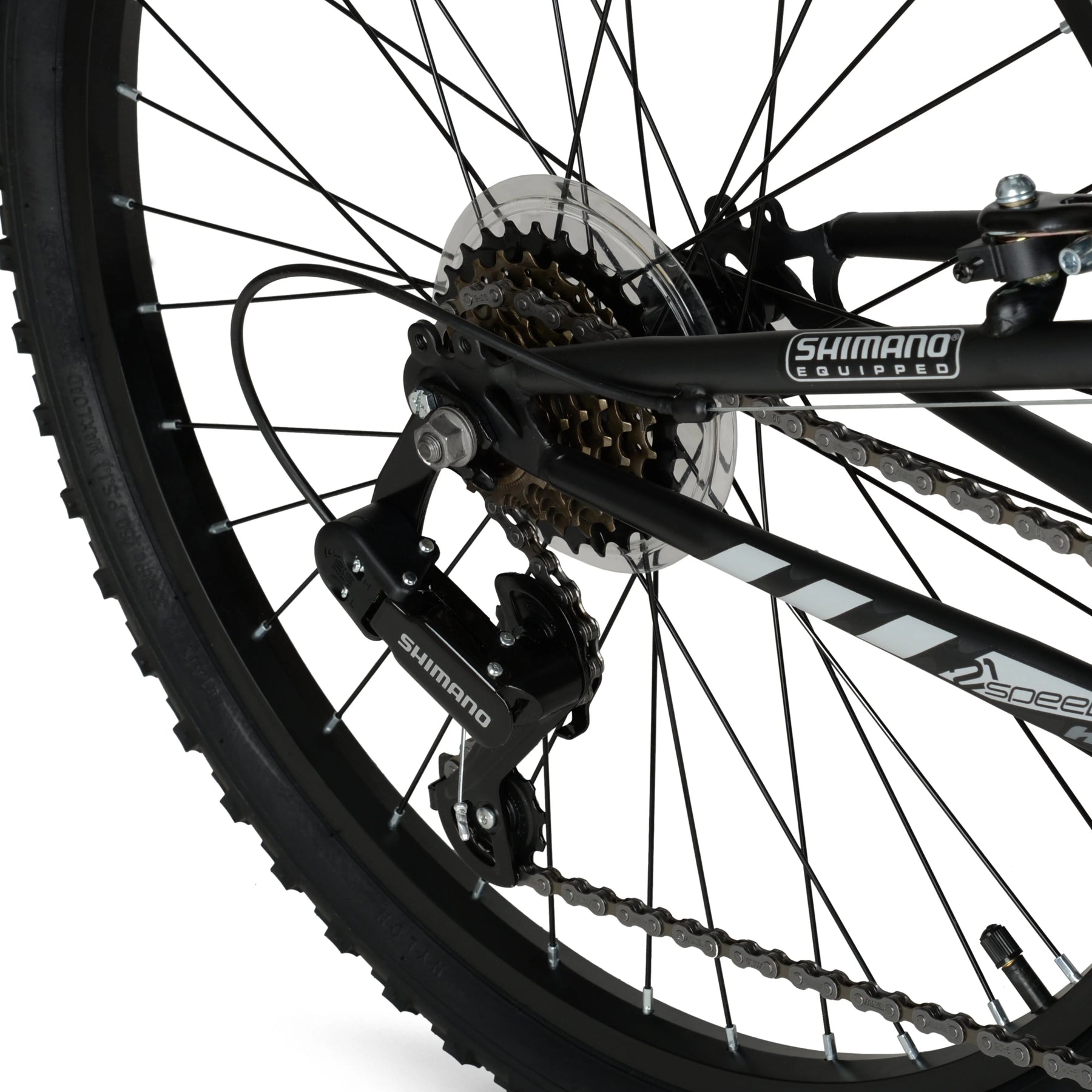 24" Hyper Bicycles Havoc Mountain Bike, Youth/Adult, Recommended Ages 10 - 14 Years Old, Black