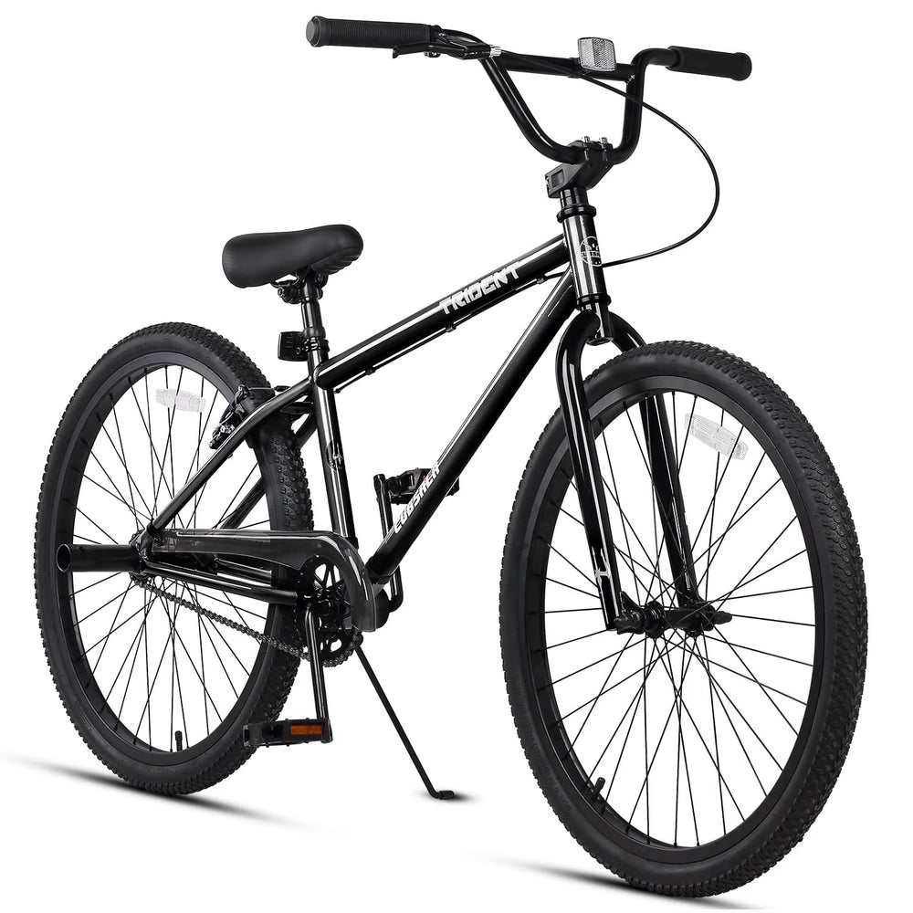 Cubsala 24 in BMX Race Bike Trident Bicycles Beginner - Level to Advanced Riders with 2 Pegs Trick Cycling and Professional Riding, Black