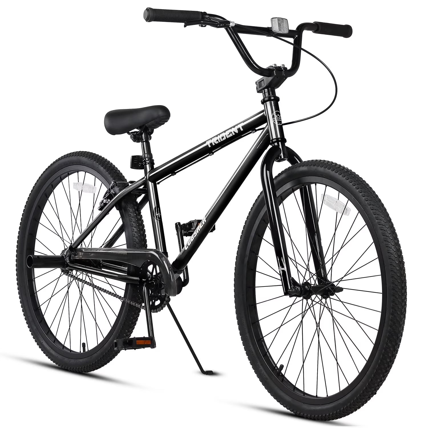 Cubsala 24 in BMX Race Bike Trident Bicycles Beginner - Level to Advanced Riders with 2 Pegs Trick Cycling and Professional Riding, Black
