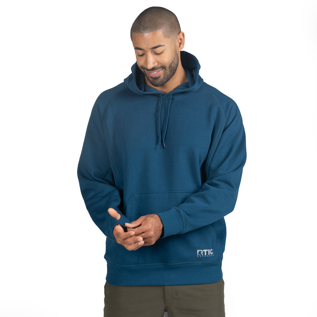 Water-Repellent Pullover Hoodie - Relaxed Fit