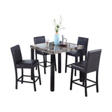 Best Master Furniture Melissa Marble Counter Height Table