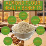 16 oz Organic Almond Flour Powdered Gluten Free Low Glycemic Non-GMO by Divine Organics