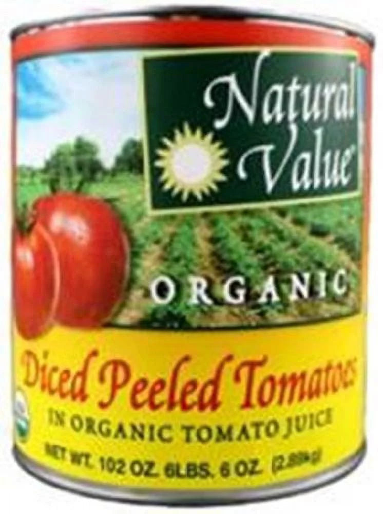 Natural Value Organic Tomatoes, Diced, 102 Oz