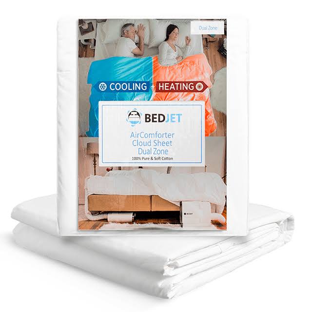 BedJet Cloud Sheet - Dual Zone Queen (Cooling, Heating & Climate Control Just for Your Bed)