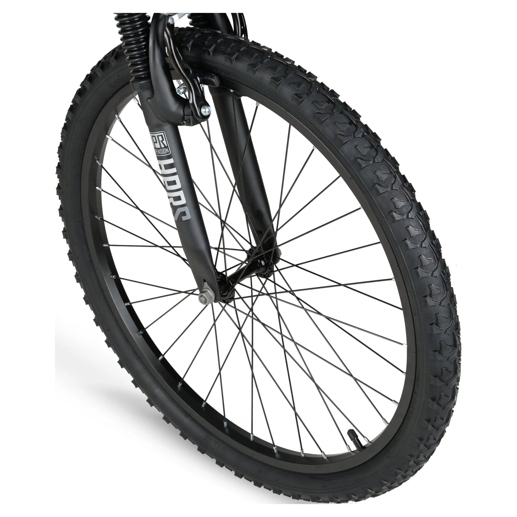24" Hyper Bicycles Havoc Mountain Bike, Youth/Adult, Recommended Ages 10 - 14 Years Old, Black