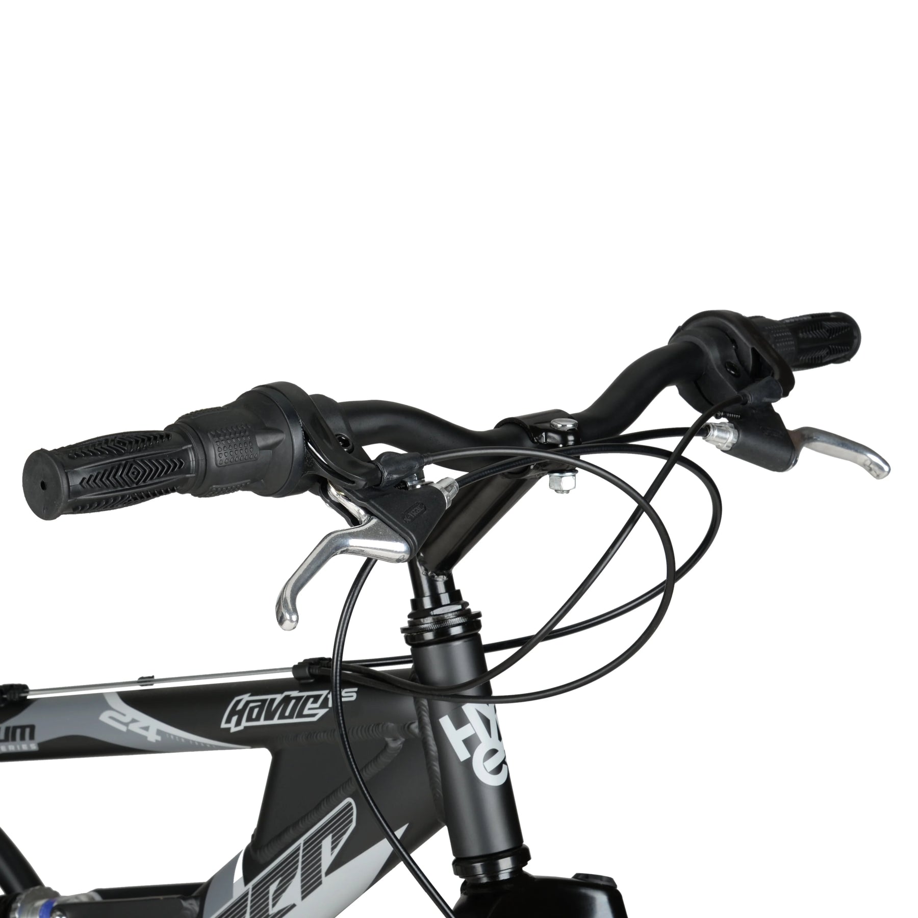 24" Hyper Bicycles Havoc Mountain Bike, Youth/Adult, Recommended Ages 10 - 14 Years Old, Black