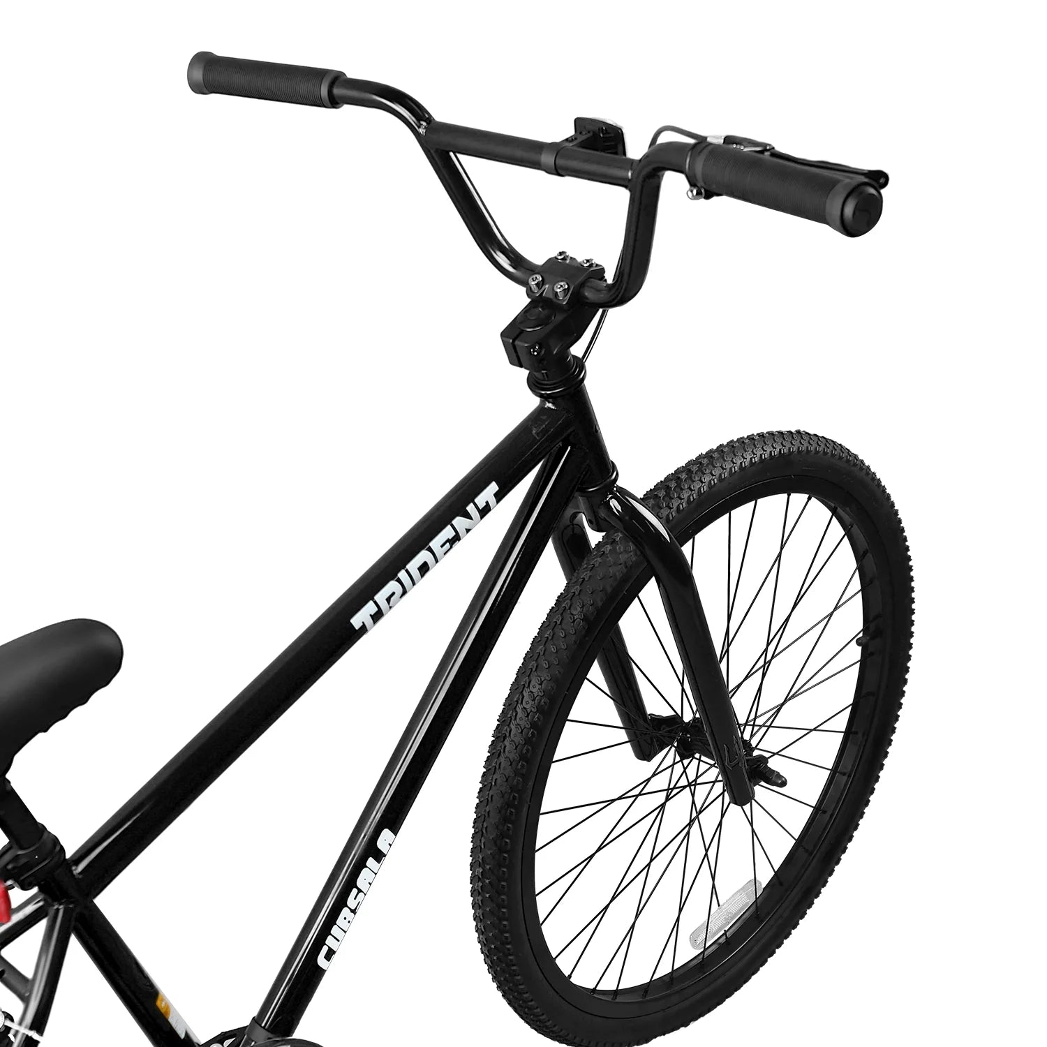 Cubsala 24 in BMX Race Bike Trident Bicycles Beginner - Level to Advanced Riders with 2 Pegs Trick Cycling and Professional Riding, Black