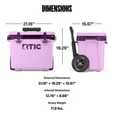 22 QT Ultra-Light Wheeled Cooler
