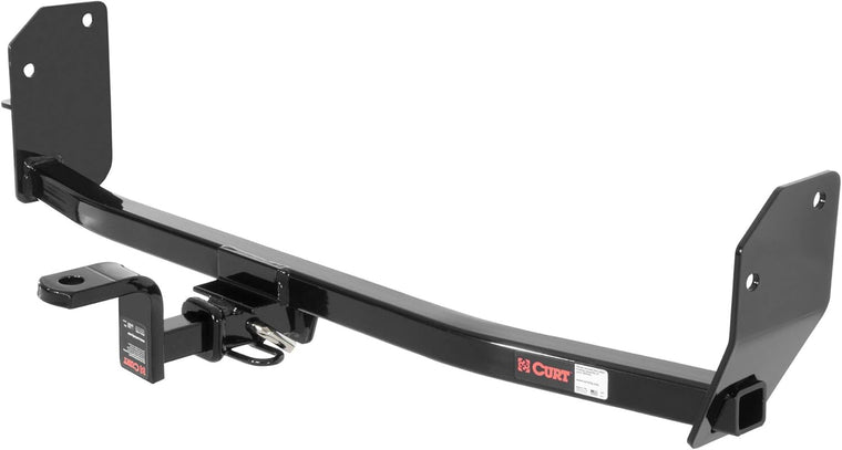 CURT 113123 Class 1 Trailer Hitch with Ball Mount, 1-1/4-In Receiver, Fits Select Ford Mustang