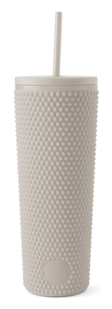 Textured Plastic Classic Tumbler with Straw Lid