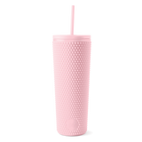 Textured Plastic Classic Tumbler with Straw Lid