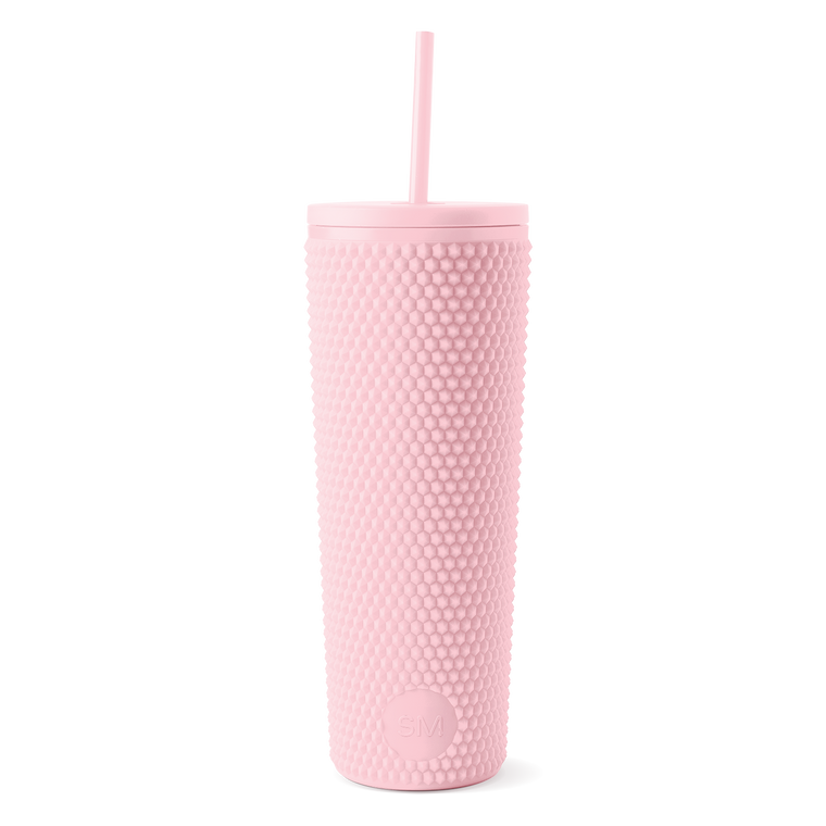 Textured Plastic Classic Tumbler with Straw Lid