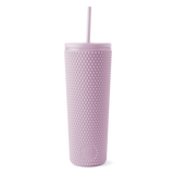 Textured Plastic Classic Tumbler with Straw Lid