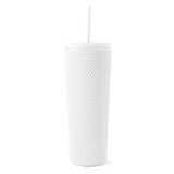 Textured Plastic Classic Tumbler with Straw Lid