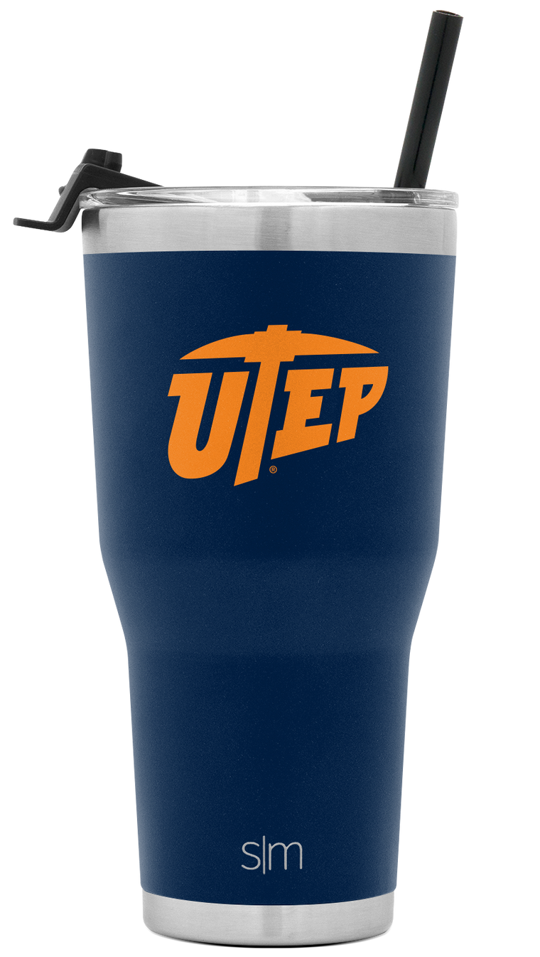 Collegiate Cruiser Tumbler with Flip Lid and Straw