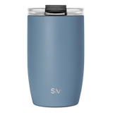 Voyager Tumbler with Clear Flip Lid & Straw