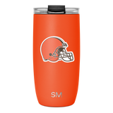NFL Voyager Tumbler with Clear Flip Lid & Straw
