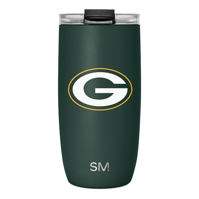 NFL Voyager Tumbler with Clear Flip Lid & Straw