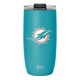 NFL Voyager Tumbler with Clear Flip Lid & Straw