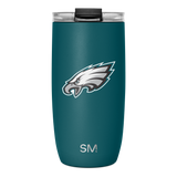 NFL Voyager Tumbler with Clear Flip Lid & Straw