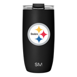 NFL Voyager Tumbler with Clear Flip Lid & Straw