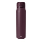 Simple Modern Mesa Loop Water Bottle with Straw | 30oz Cup Holder Friendly Insulated Stainless Steel Bottles for Travel, Sports and School | Cherry Wine