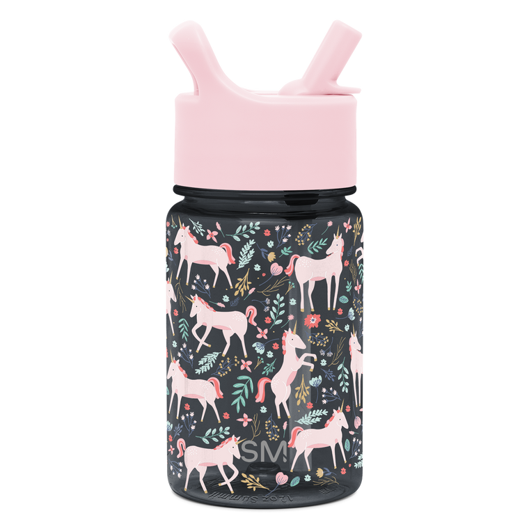 Summit Kids Plastic Water Bottle with Straw Lid