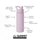 Summit Kids Water Bottle with Straw Lid