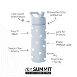 Summit Kids Water Bottle with Straw Lid