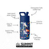 Summit Kids Water Bottle with Straw Lid