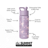 Summit Kids Water Bottle with Straw Lid