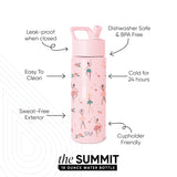 Summit Kids Water Bottle with Straw Lid