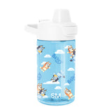 Summit Kids Plastic Water Bottle with Simple Flip Straw Lid