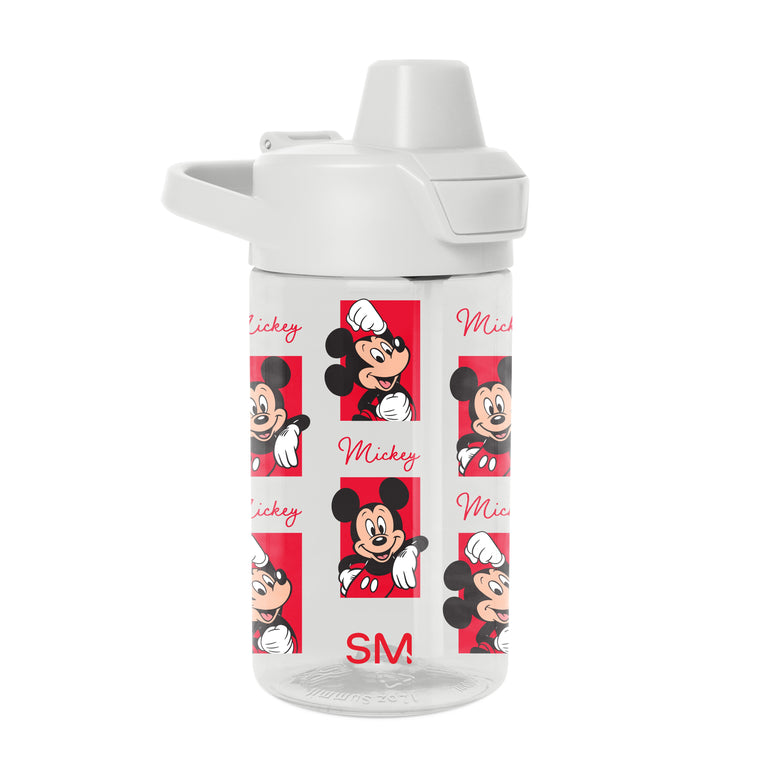 Summit Kids Plastic Water Bottle with Simple Flip Straw Lid