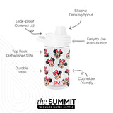 Summit Kids Plastic Water Bottle with Simple Flip Straw Lid