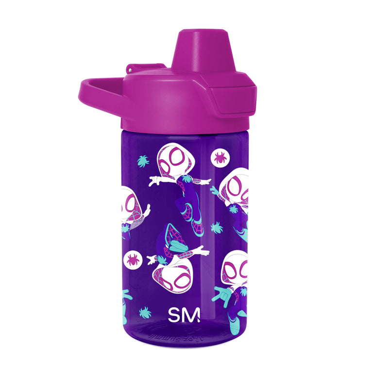Summit Kids Plastic Water Bottle with Simple Flip Straw Lid