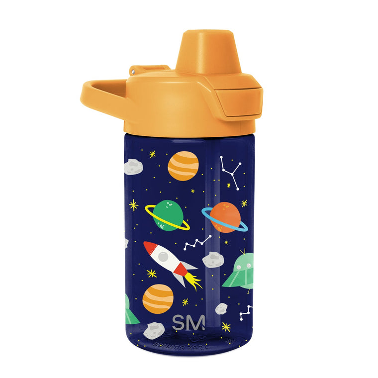 Summit Kids Plastic Water Bottle with Simple Flip Straw Lid
