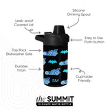 Summit Kids Plastic Water Bottle with Simple Flip Straw Lid