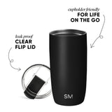 NFL Voyager Tumbler with Clear Flip Lid & Straw