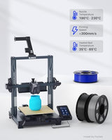 ELEGOO PLA Filament 1.75mm Bundle 4KG, 3D Printer Filament Dimensional Accuracy +/- 0.02mm, 4pcs 1kg Spool(2.2lbs) Fit Most FDM 3D Printers (Black, White, Dark Blue, True Red)