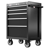 2000 Series 26.5-in W x 37.5-in H 5-Drawer Steel Rolling Tool Cabinet (Black)